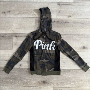 Victoria's Secret Camouflage Hoodie - Green army and Black